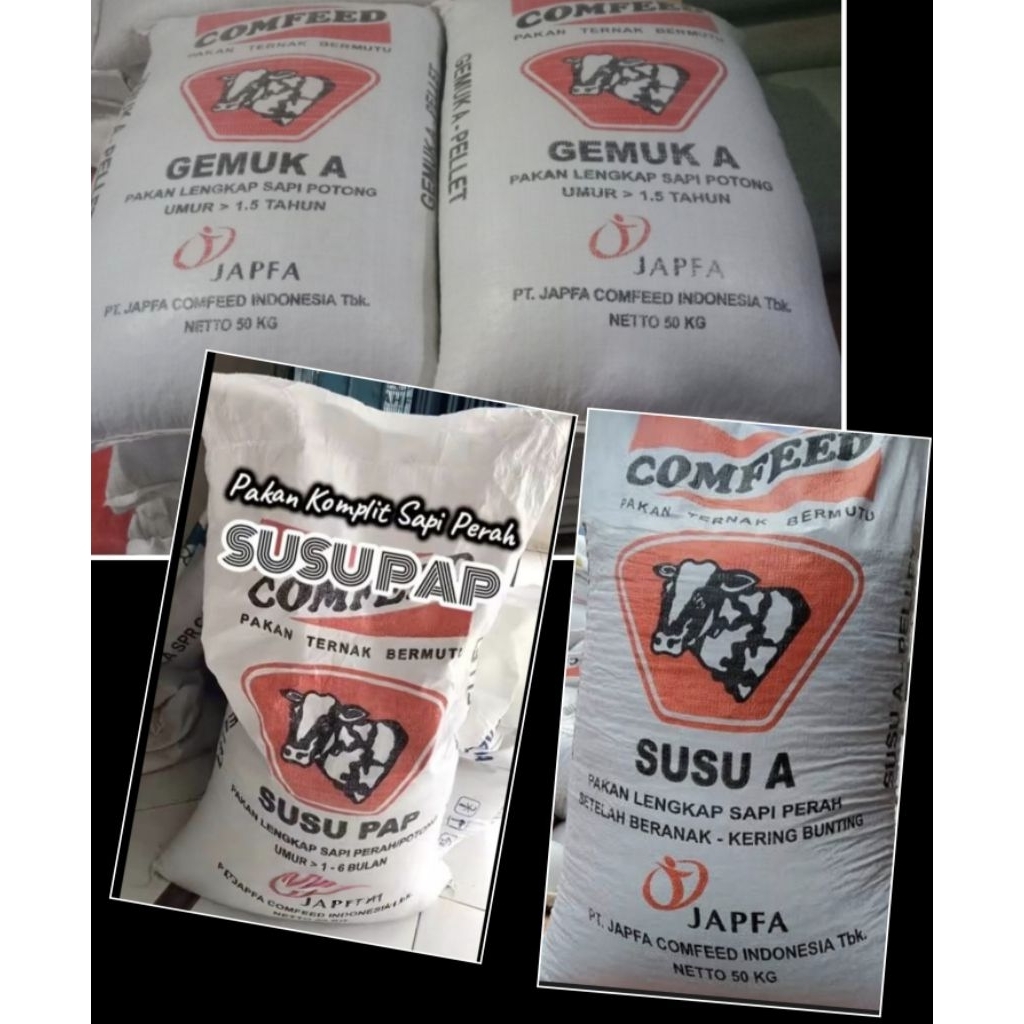 KONSENTRAT SAPI COMFEED PELLET GEMUK A SUSU A SUSU PAP 10KILO