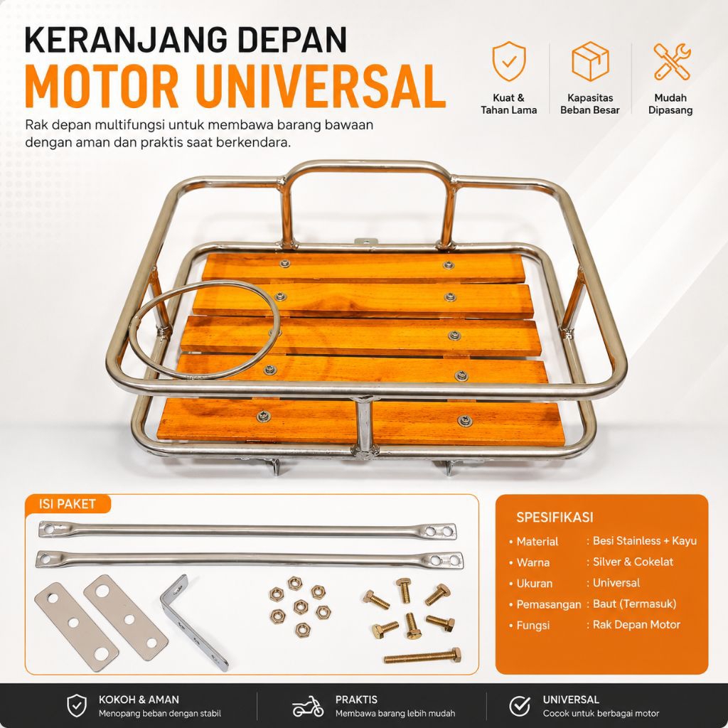 Keranjang depan sepeda mtb fixie lipat federal keranjang depan sepeda universal