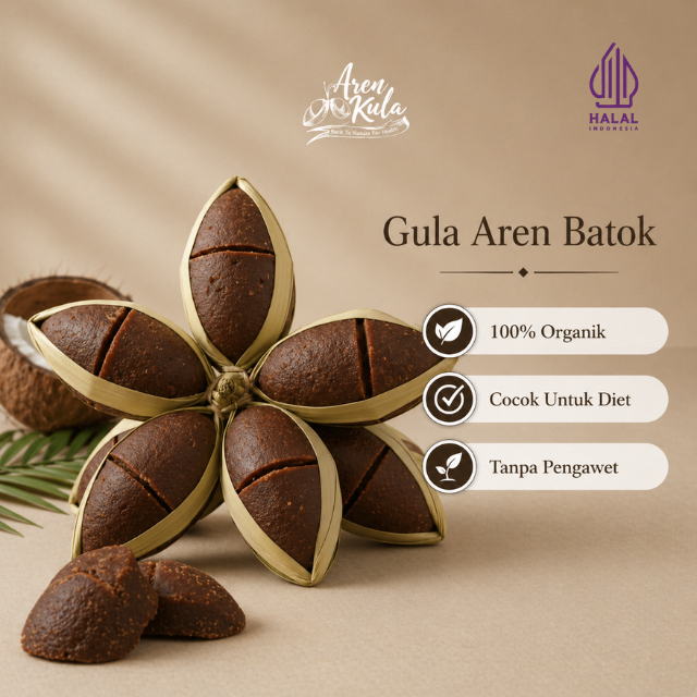 ArenKula Gula Aren Cimenga Batok 1 Pcs Original Organik Murah | Best Seller | Campuran Kopi & Kue