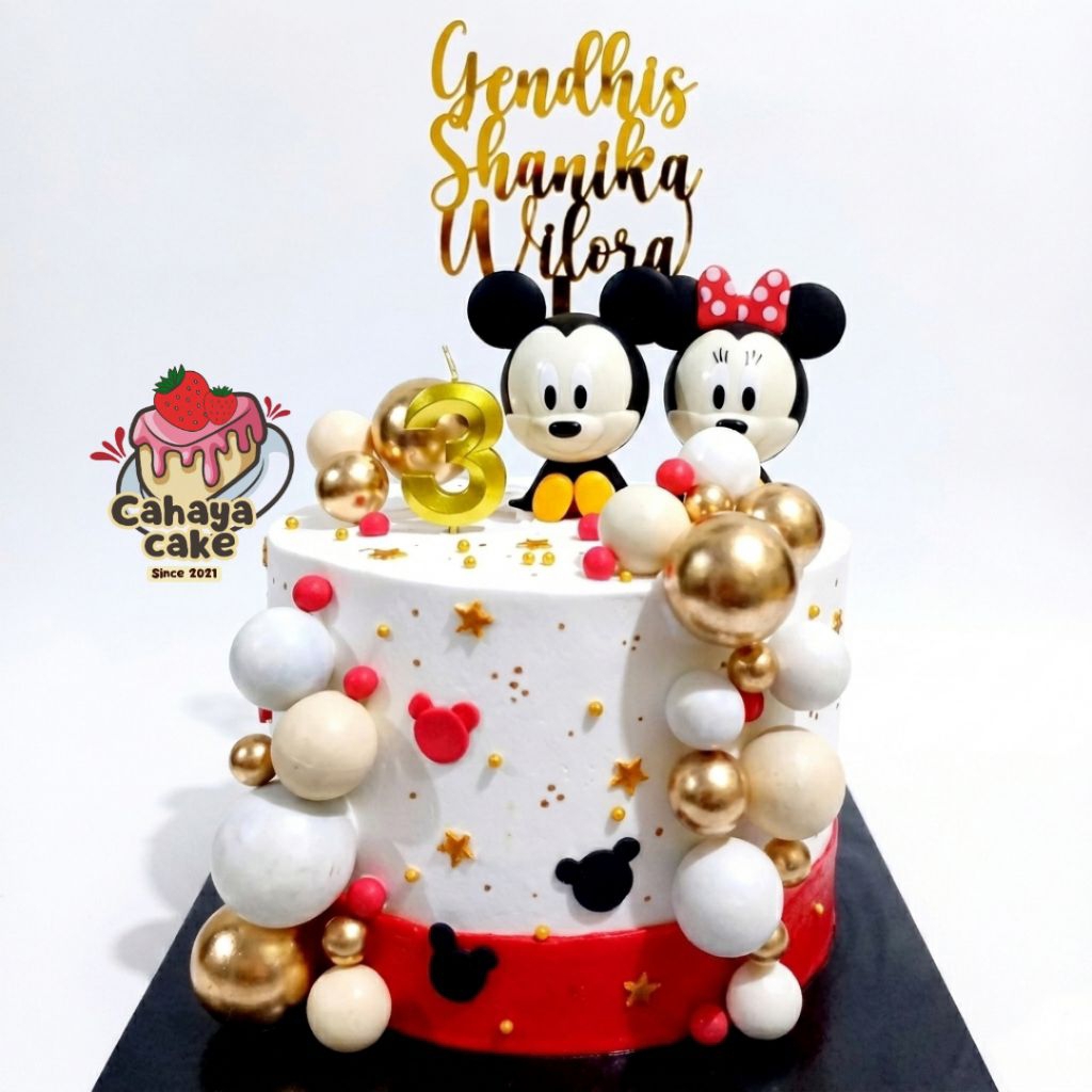 Kue Ulang Tahun Mickey Mouse / Minnie Mouse Cake / Kue Ultah Karakter
