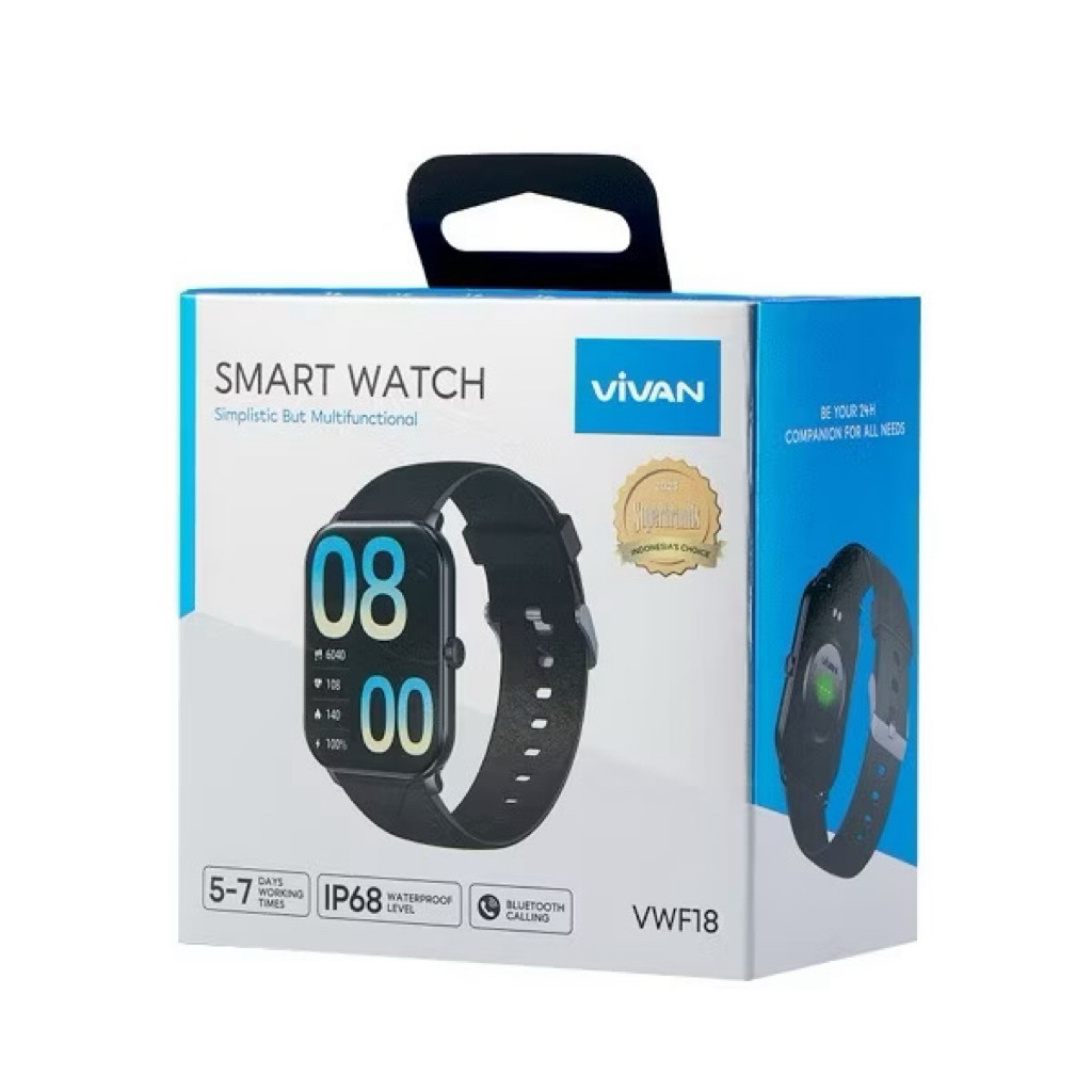 VIVAN VWF18 Smart Watch IP68 WATERPROOF LEVEL