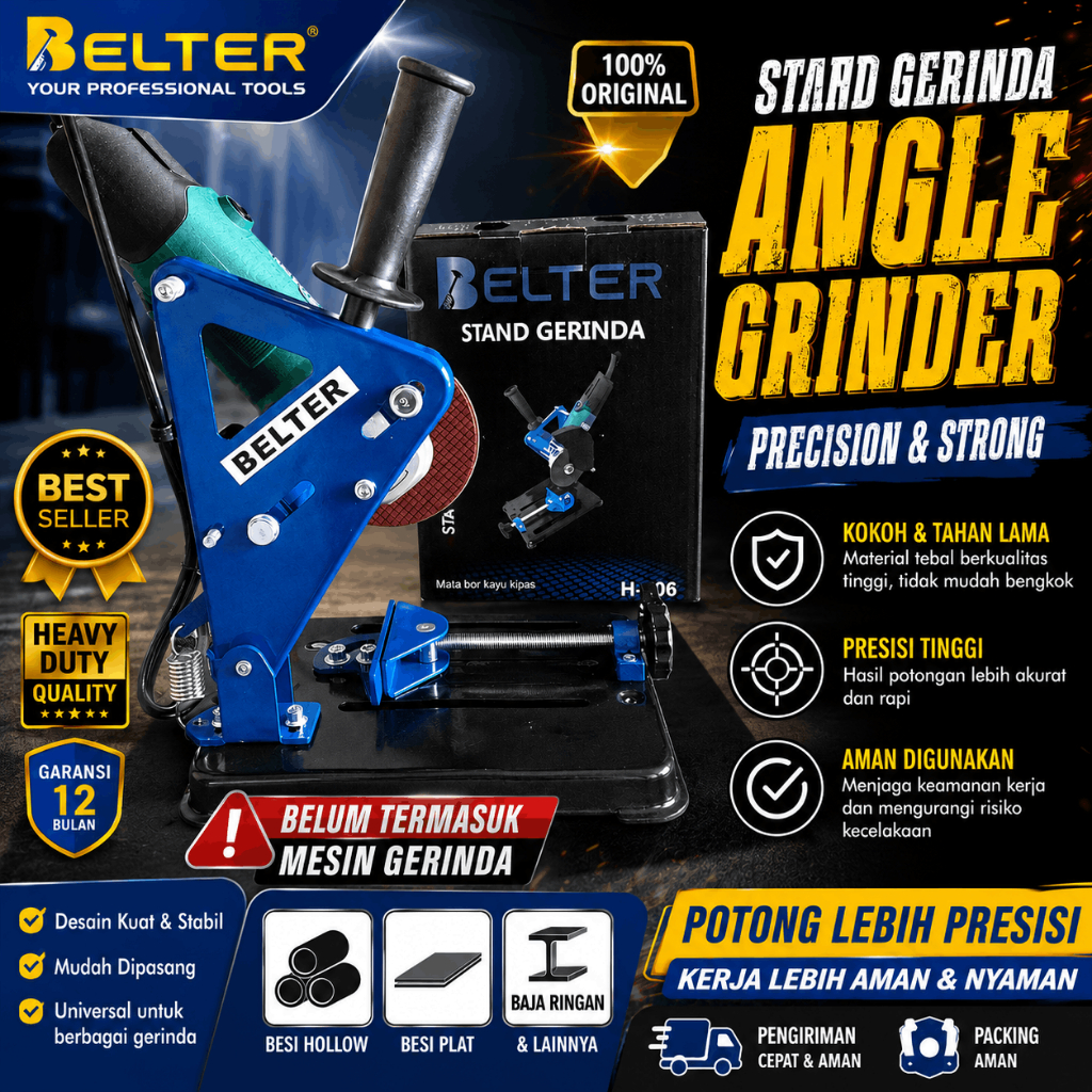 Dudukan Gerinda Tangan Sliding Stand Gerinda Dorong Angle Stand Gerinder