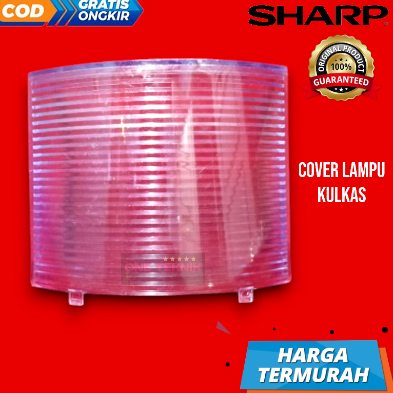 COVER LAMPU KULKAS SHARP ORIGINAL