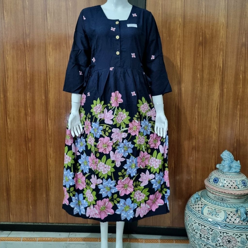 DASTER CHIBI LENGAN 7/8 HAP DASTER KANCING BUSUI BATIK SOLO HAP