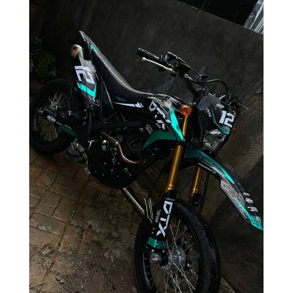 COD decals sticker motor KLX D-Tracker full chroom
