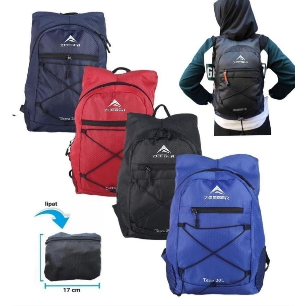 Tas Lipat Zeeger Desain Unisex 10 Liter - Tas Olahraga Outdoor Gunung Hiking