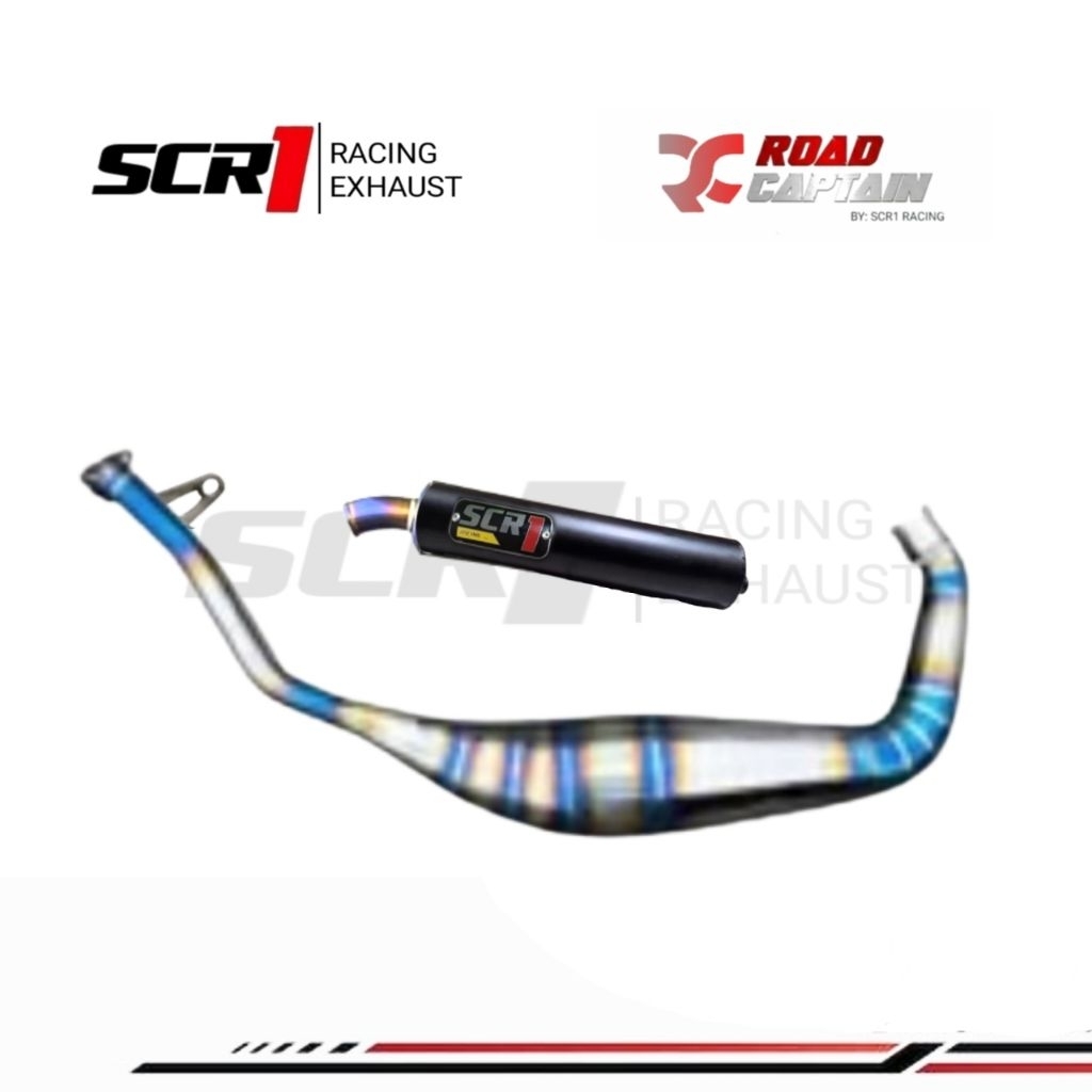 KNALPOT SATRIA 2TAK kolong kobra - KNALPOT RK COOL blue series SCR1 RACING