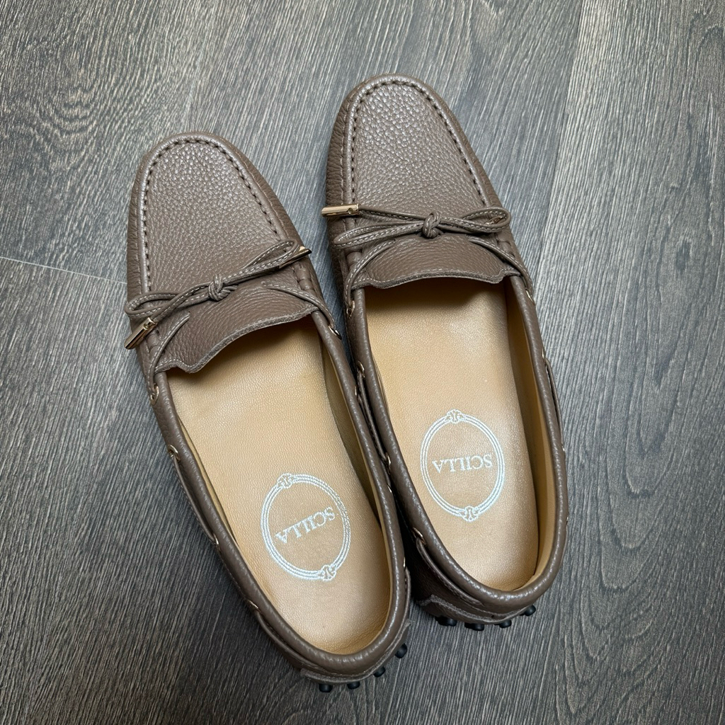 scilla moccasin woman leather shoes sepatu kulit asli wanita