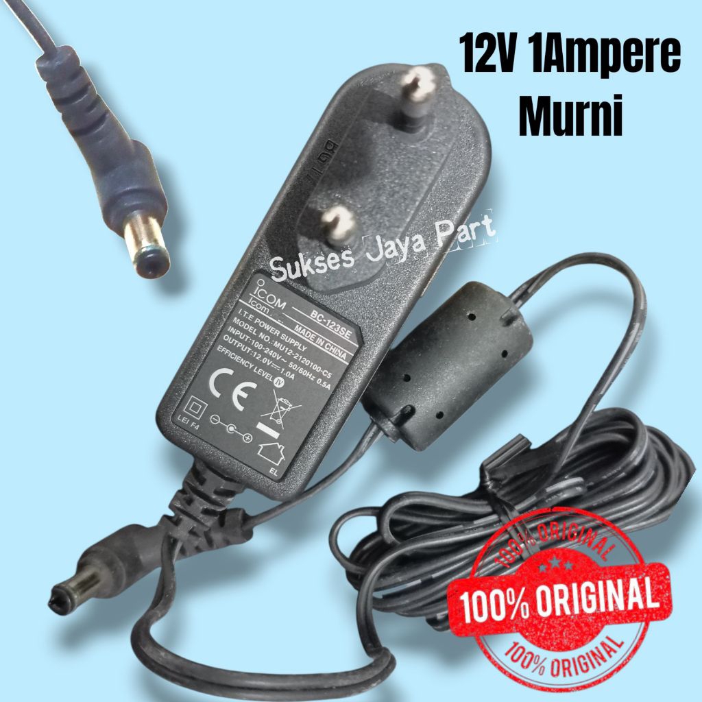 Adaptor 12V 1A khusus Receiver Parabola Original I-Com dan Modem adaptor K-Vision kvision