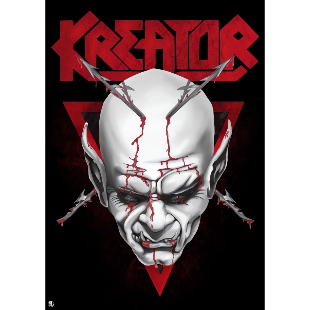 sticker musik band logo kreator campuran