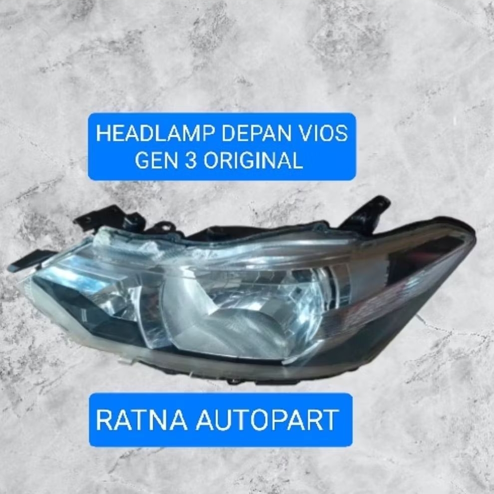 Head lamp Lampu depan Vios Gen3 tahun 2013/2016 Original