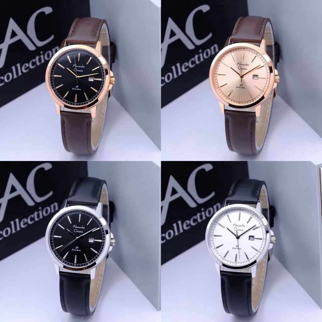 Jam Tangan Wanita Alexandre Christie 1014 AC1014 Kulit (ORIGINAL)