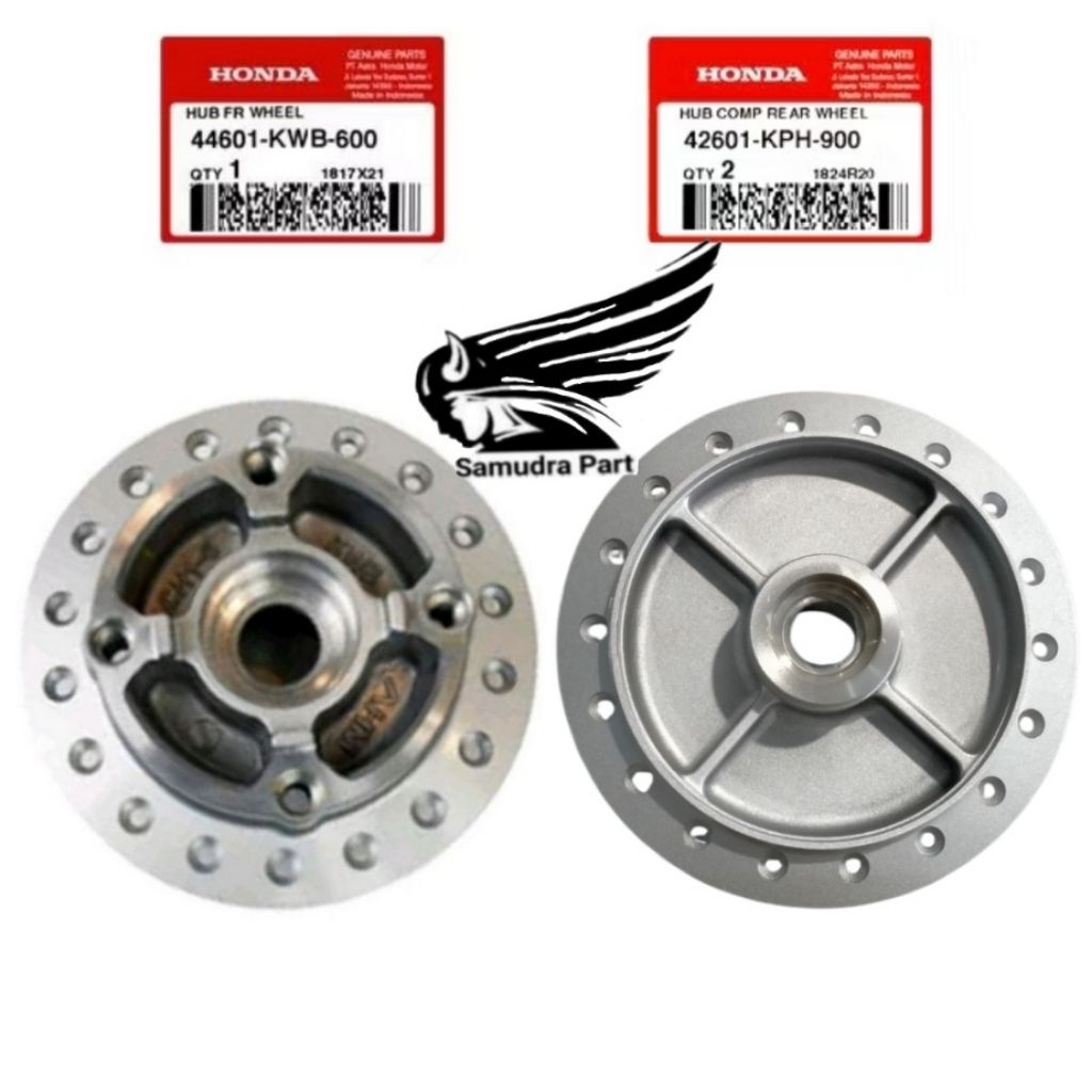 42601KPH900 Tromol Revo 110 Blade Supra 125 Fi original set depan belakang Original 44601KWB600