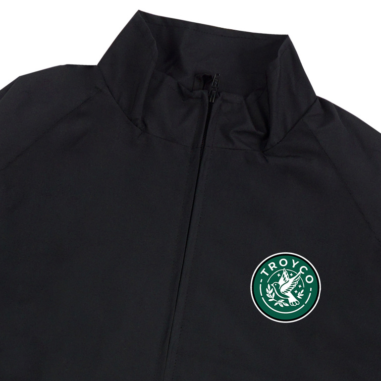 Troy Company Jaket Tracktop Pria Full Hitam - Flyfy Jacket Tracktop Full Black JTT 3612