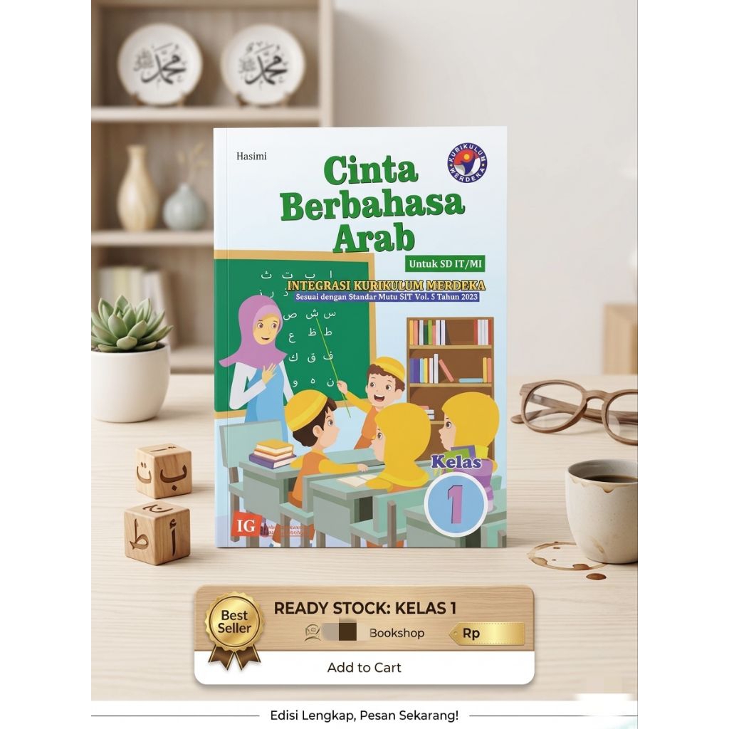 Buku Cinta Berbahasa Arab - Cinta Berbahasa Arab - Buku Bahasa Arab untuk SD/IT/MI Kelas 1