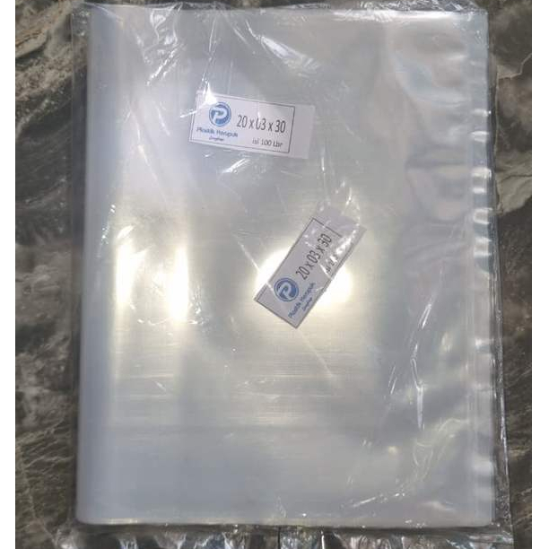 Plastik PP Bening Tebal 03 Ukuran 20X30 Plastik Snack