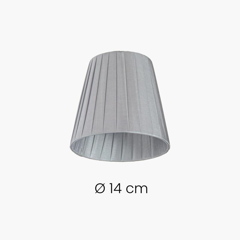 Kap Lampu Gantung/Meja/Dinding Kecil Plisket Jepit Bohlam