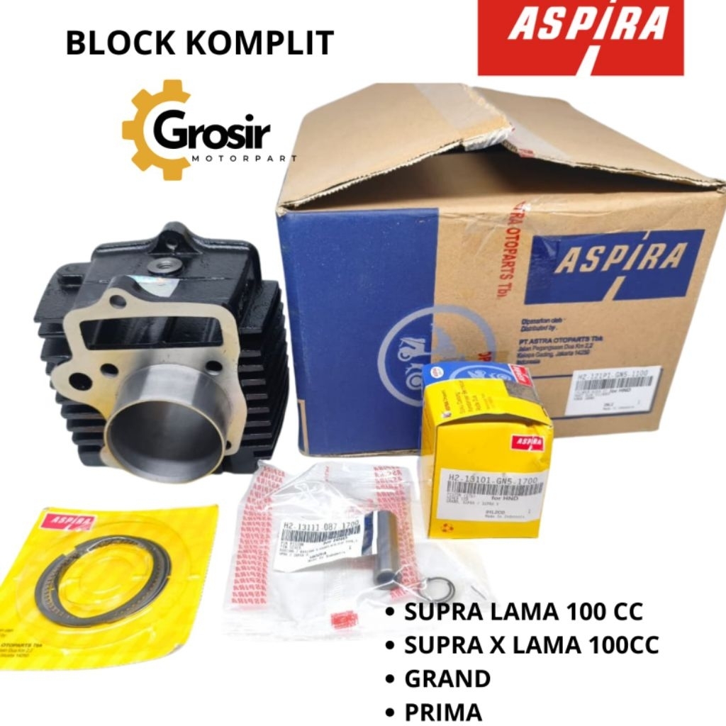 (Aspira) Cylinder Block Blok Supra Lama/Supra x Lama /Grand/Prima
