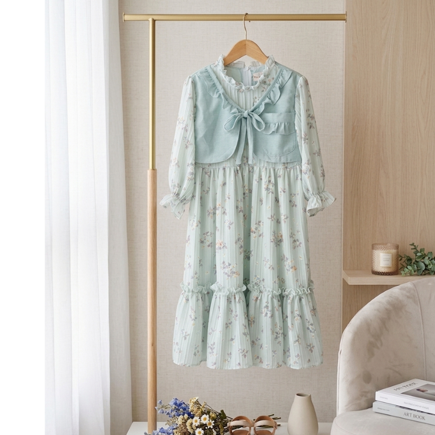 Stella Gamis Anak 2 - 14 Tahun Bahan Crinkle Elorra Premium Gamis Model Terbaru