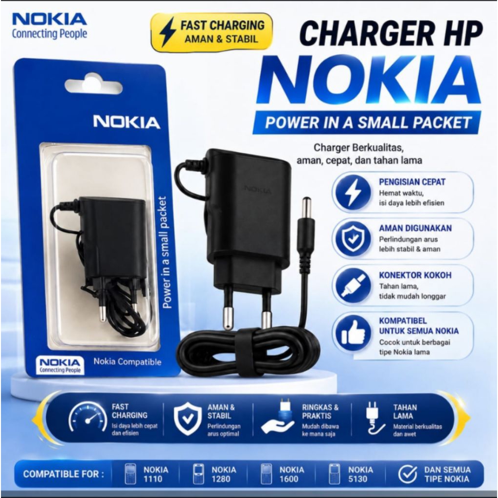 CHARGER HP NOKIA JADUL MODEL JARUM