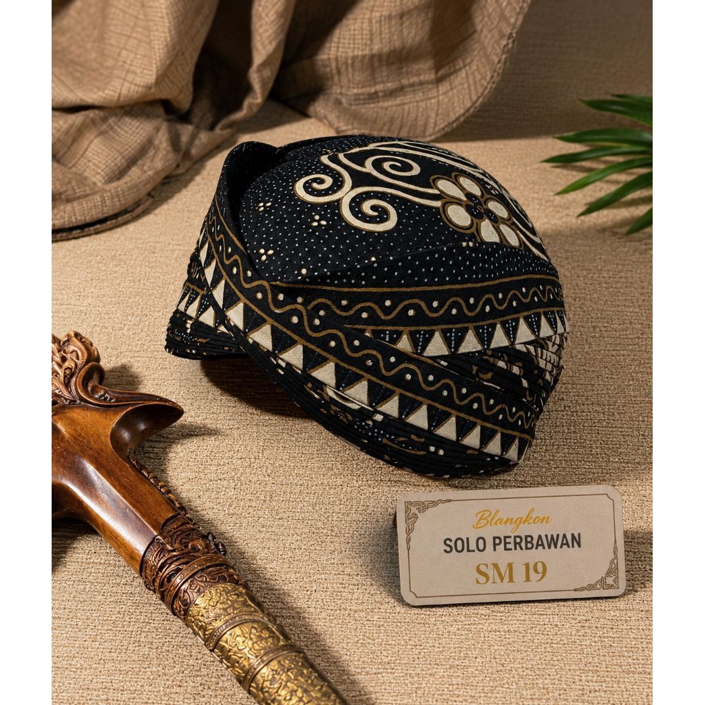 Blangkon solo perbawan motif