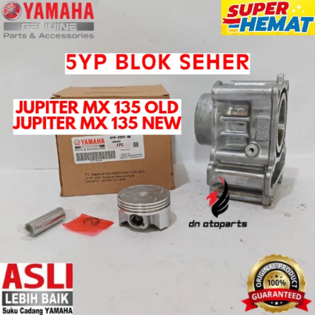 BLOK SEHER ORIGINAL YAMAHA KODE 5YP, BLOK SEHER JUPITER MX 135 OLD, BLOK SEHER JUPITER MX 135 NEW


