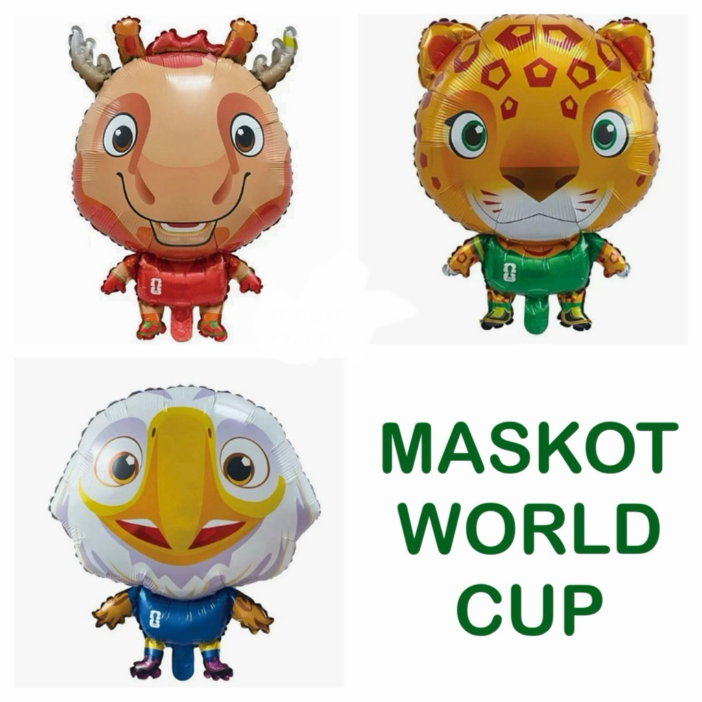 LIMITED EDITION BALON MASKOT WORLD CUP PIALA DUNIA