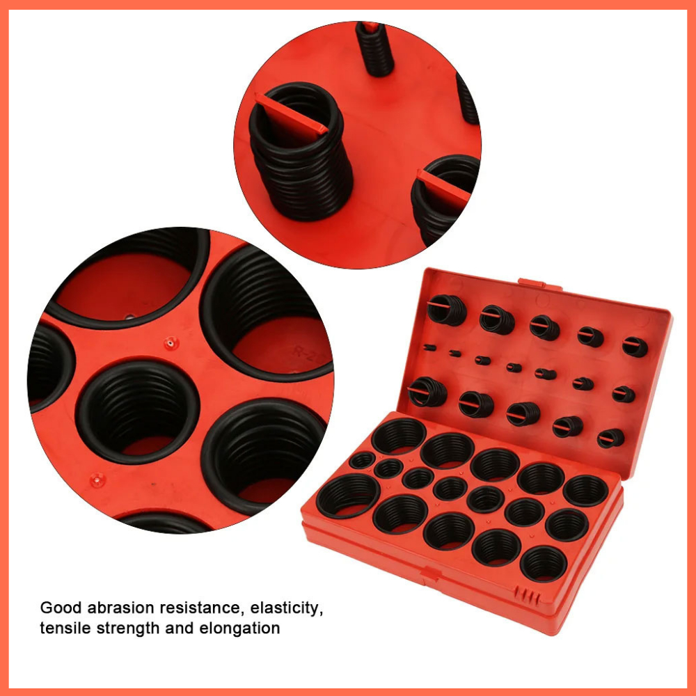 O-Ring Seal Set 419PCS / Karet Rubber O Ring Universal Seal Tightening 419 PCS / Karet O Ring Seal