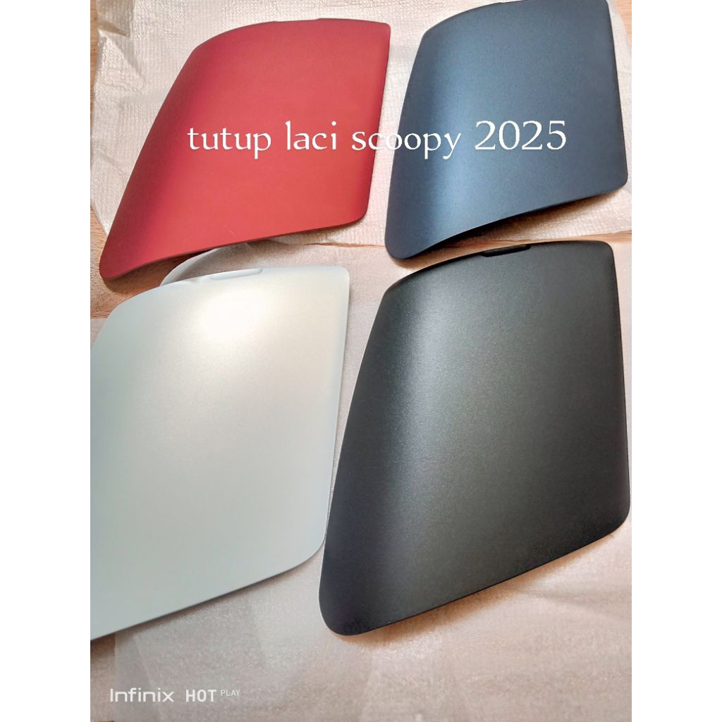 cover lid iner tutup laci scoopy 2025  merah, biru hitam putih , semuanya dof ori ckd