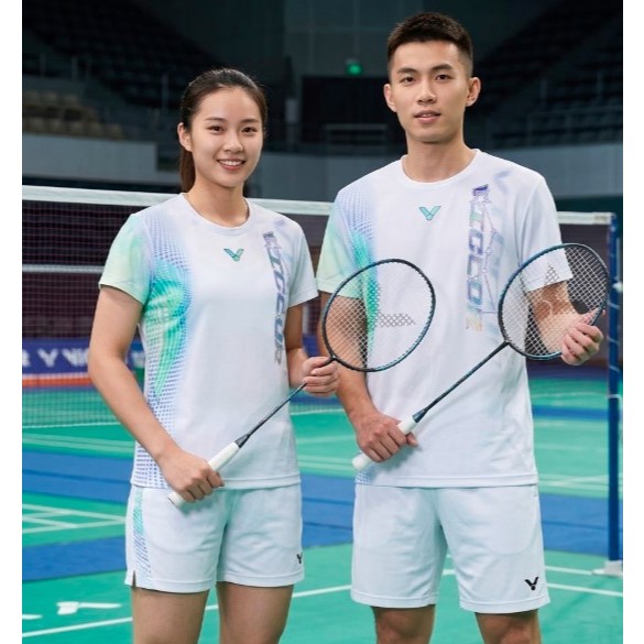Jersey Badminton Design V23028A Baju Badminton Victory T-40041