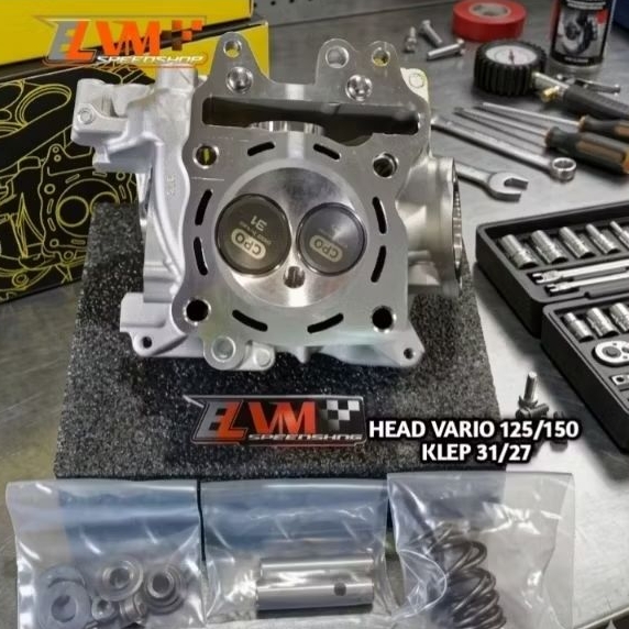 Head CPO Vario 125/150 klep 30/25, 31/27 Porting