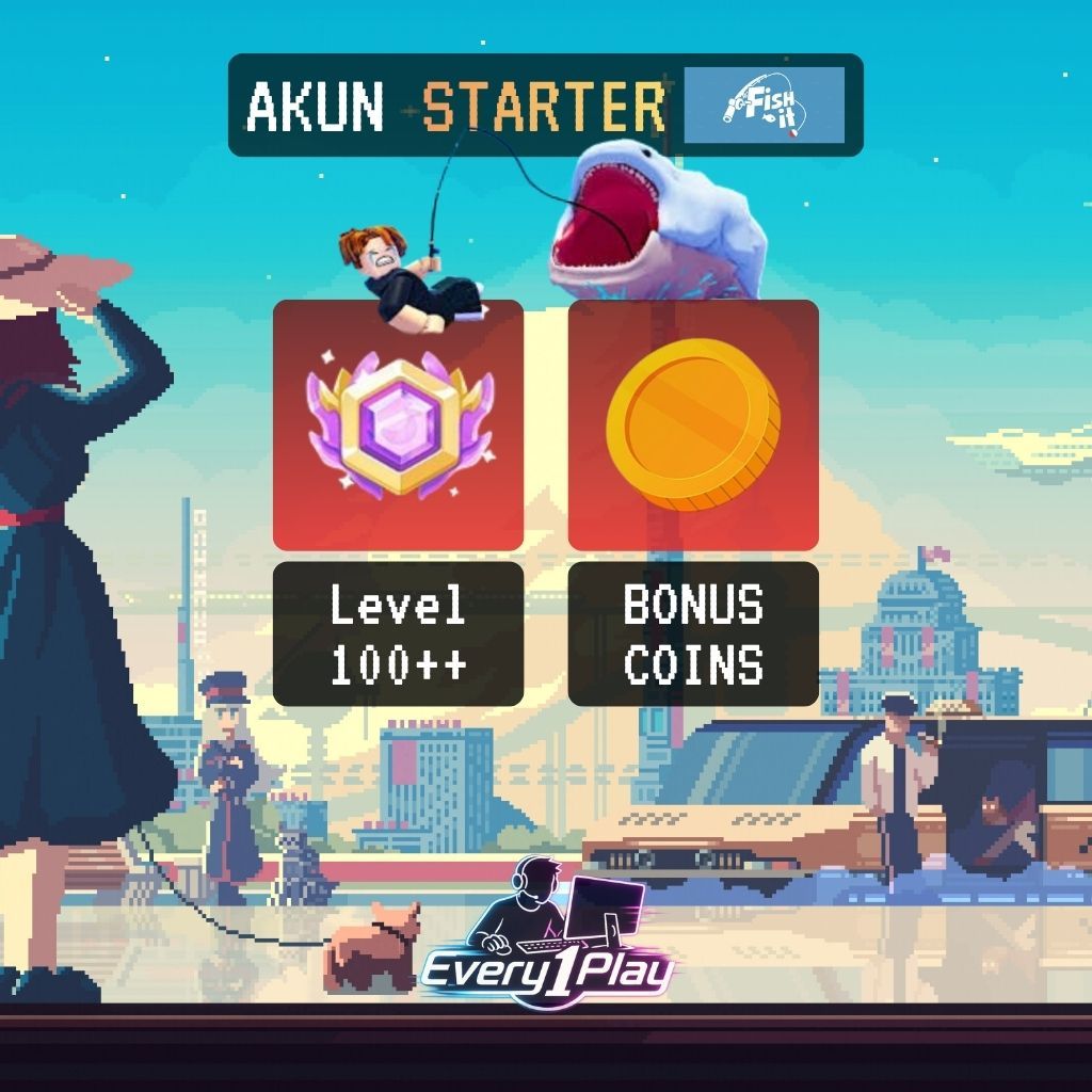 Akun Fish It Level 100+ - Akun Roblox Murah Starter