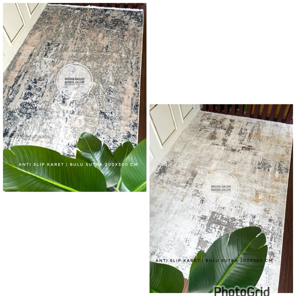 [ANTI SLIP KARET] KARPET BULU SUTRA ANTI SLIP KARET