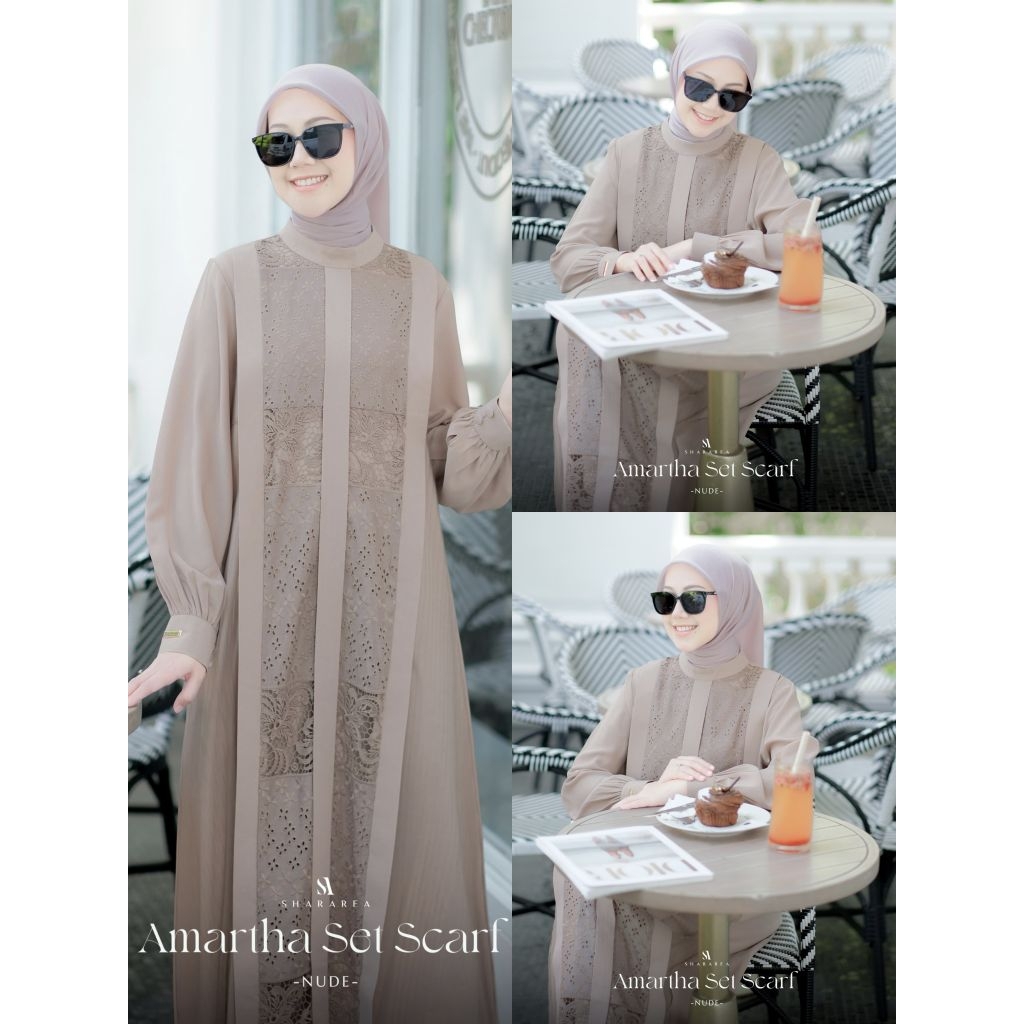 AMARTHA SET SCARF by Shararea