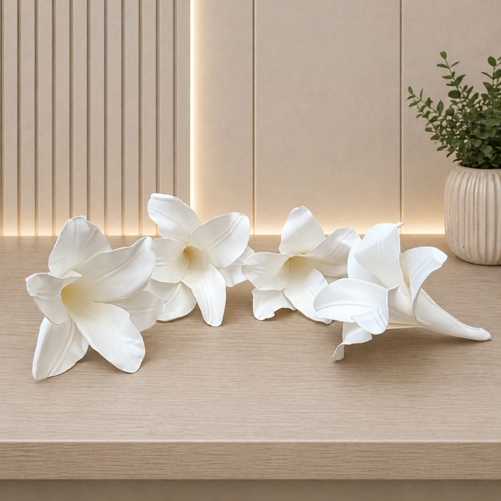 ⁠Bunga Lily Gantung Wedding Artificial Flower Bunga Simulasi Realistis Dekorasi Pernikahan Luxury We