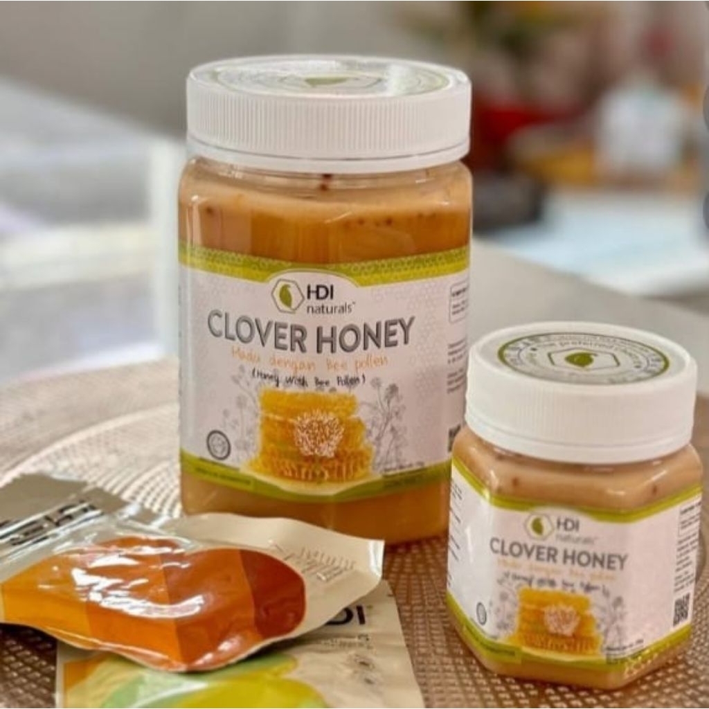 HDI clover honey 1kg 1000gr,0.5 kg 500gr,0.25kg250gr madu alami dan madu kesehatan