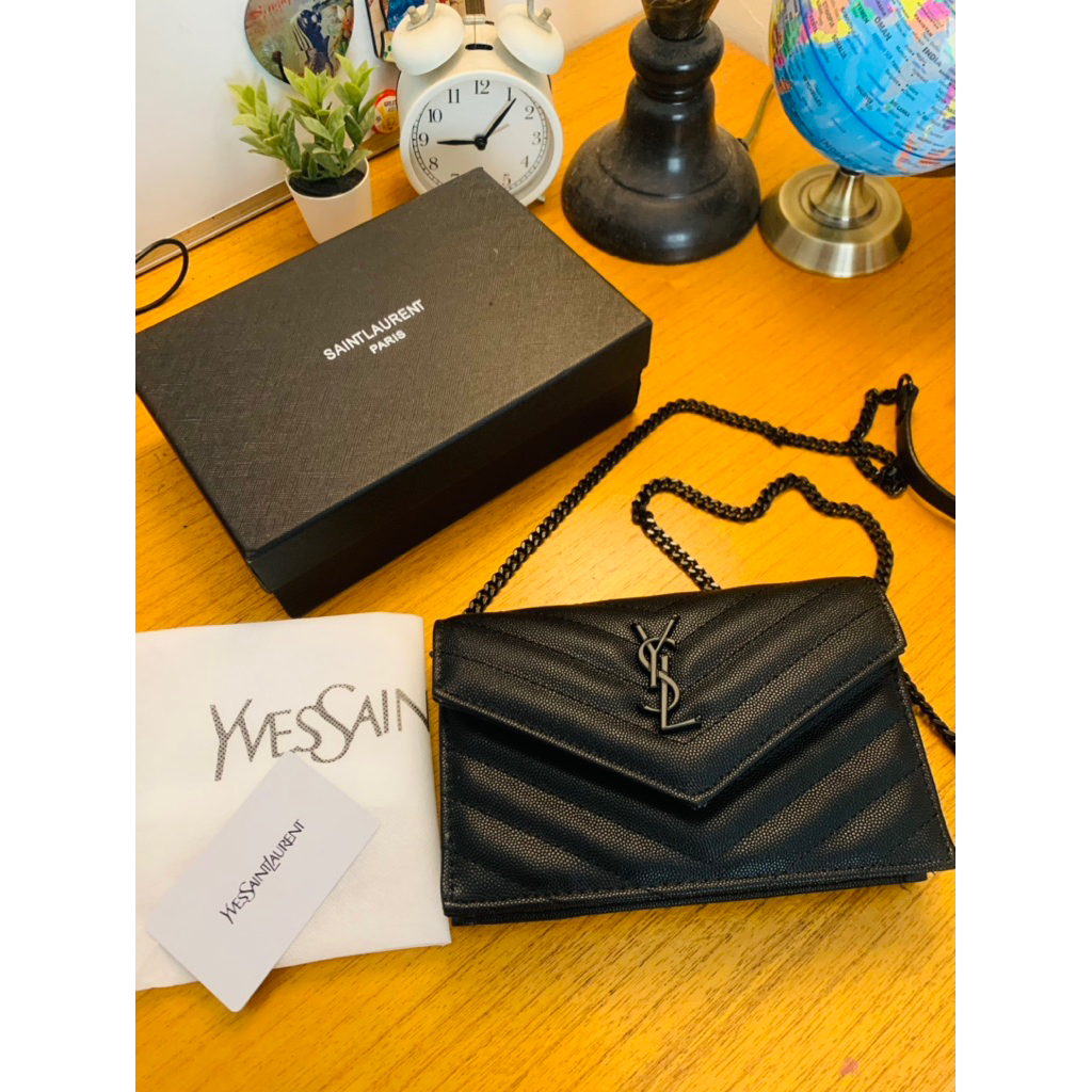 ysl tas hp clutch bag size 19cm premium