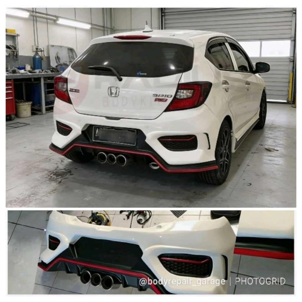 bodykit bumper belakang honda brio type r