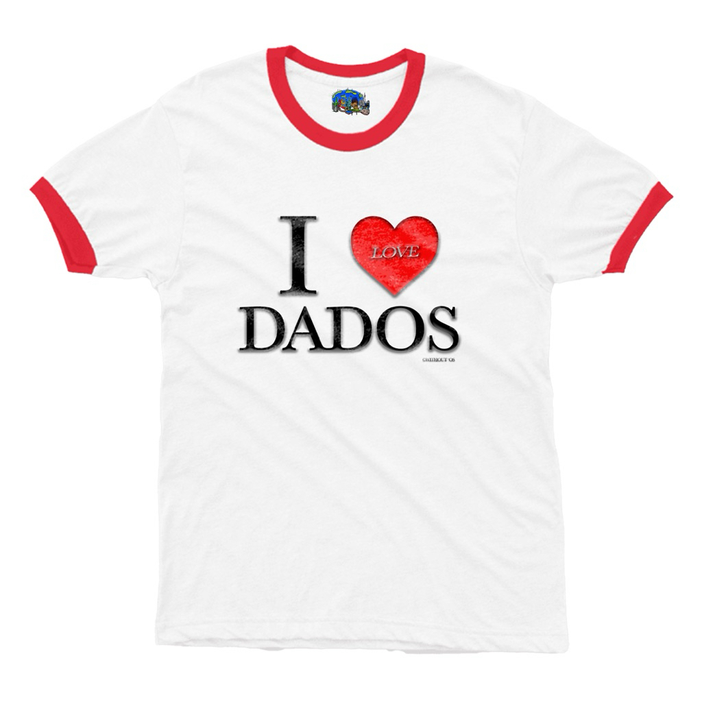 1.000MILIGRAM - I LOVE DADOS RINGER TEE