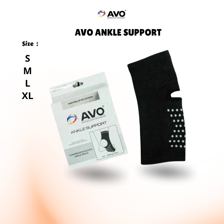 Deker AVO Pelindung Engkel Kaki Ankle Brace Support Untuk Kaki Cidera Sport Volly Futsal Sepakbola