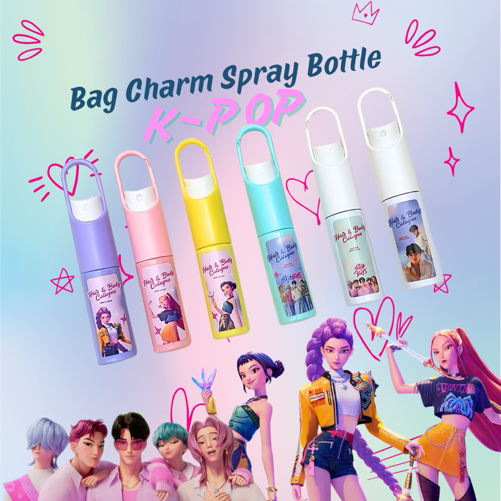 Bag Charm Mini Bottle Gantungan Tas Cute Aesthetic Botol Kosong Character Korean Hunter