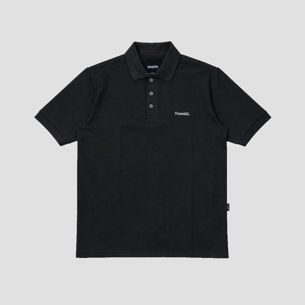 EMEFDI POLOSHIRT code HURT BLACK - KAOS KERAH TSHIRT POLO