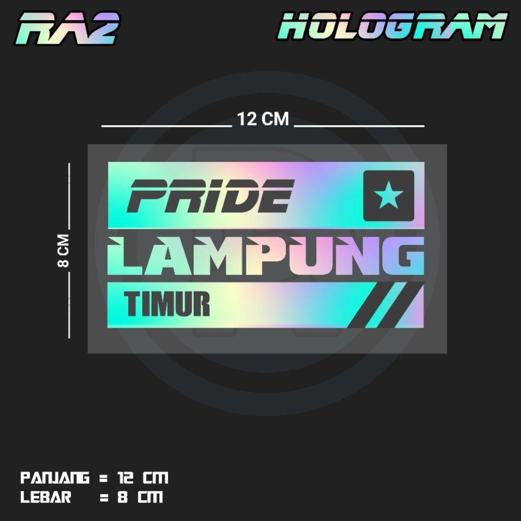 STIKER CUTTING TULISAN PRIDE LAMPUNG TIMUR | RA2 LMPG