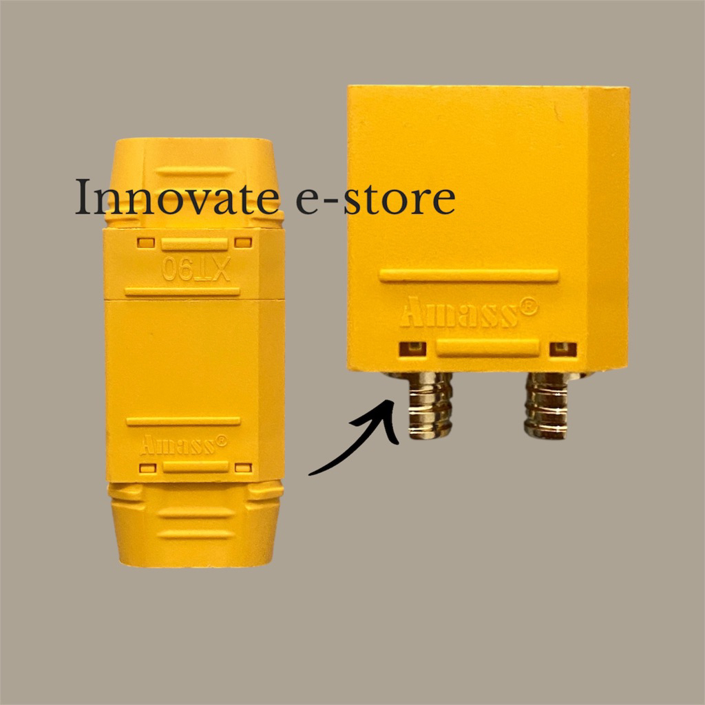 CONNECTOR SOKET XT90 XT-90 MALE FEMALE SATU PASANG KONDISI BARU