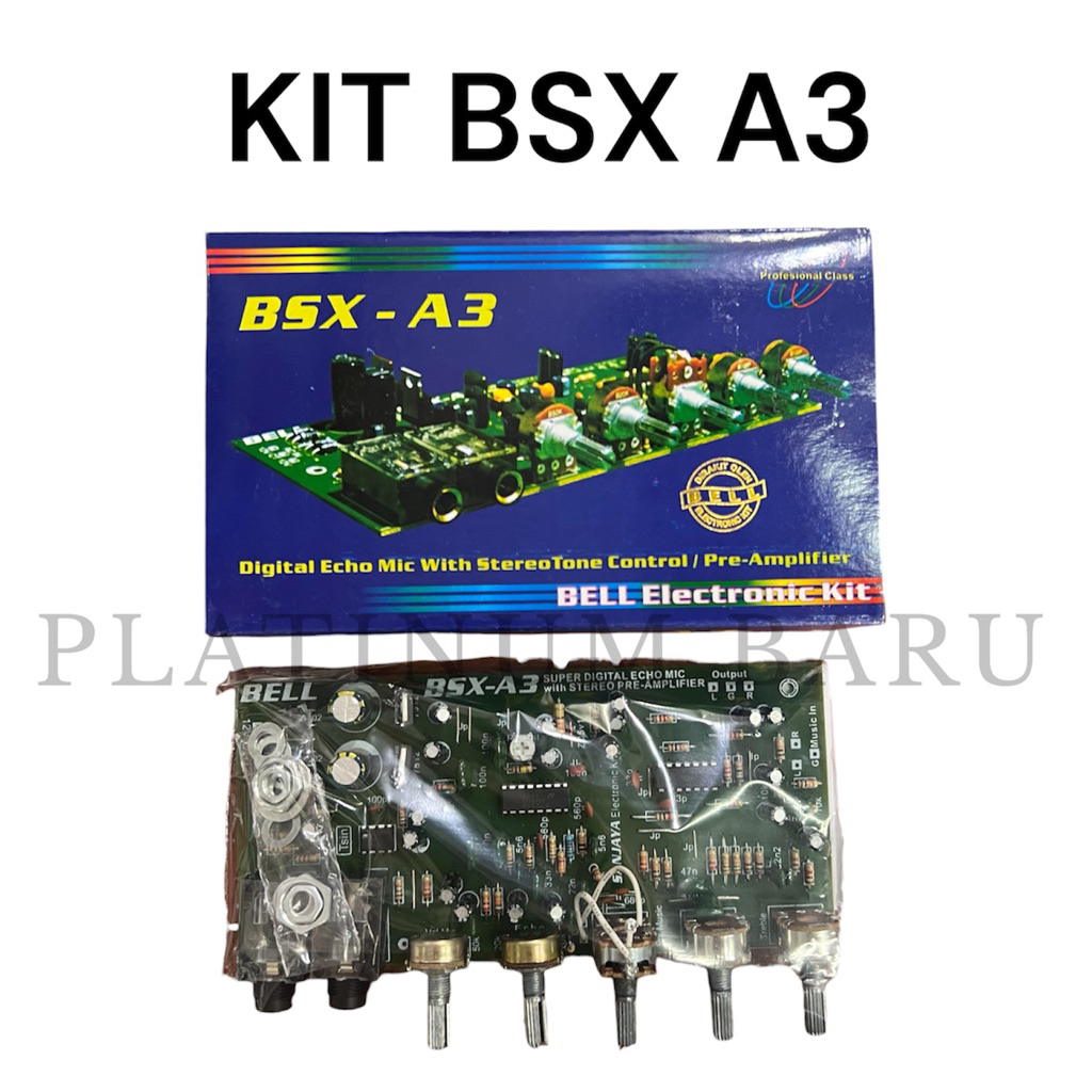 Kit BSX A3 Digital Echo Mic Stereo Tone Control Pre Amplifier Bell Elektronik Audio Karoke | BSX A3 
