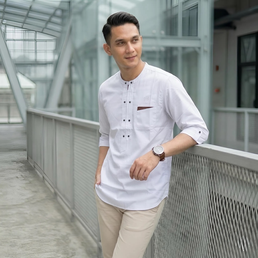 Progressman Baju Koko Qurta Original laki-laki resleting terkini