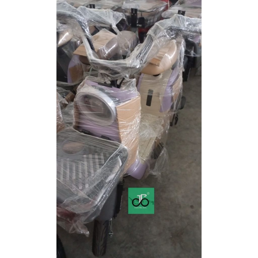 Sepeda Listrik Exotic EV-922 17 Inci - Hitam, Putih, Merah - Kapasitas Baterai 500Wh