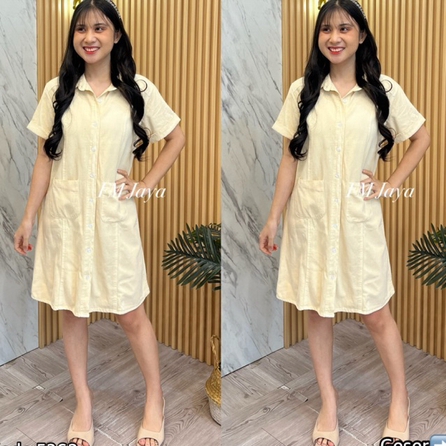 DRESS JEANS WANITA 5362 || DRESS JEANS WANITA LENGAN PENDEK || JEANS WANITA FASHION
