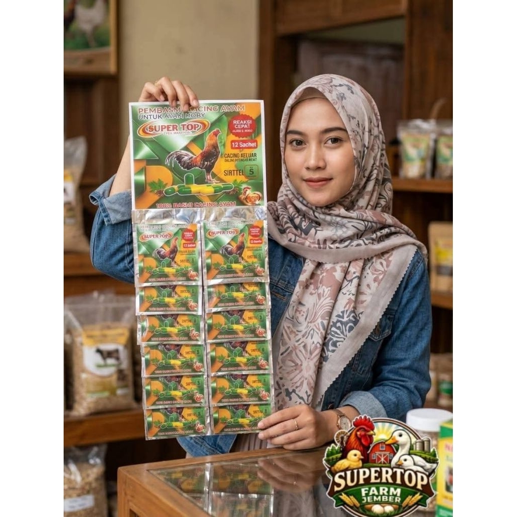 supertop pembasmi Cacing ayam