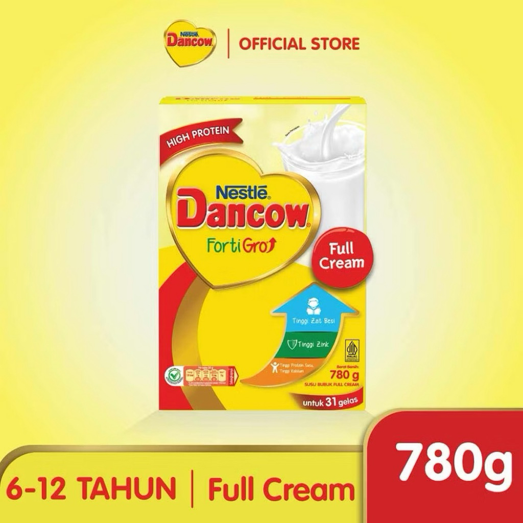 DANCOW FORTIGRO SUSU BUBUK FULL CREAM/COKELAT 780gr dan FULL CREAM 1kg
